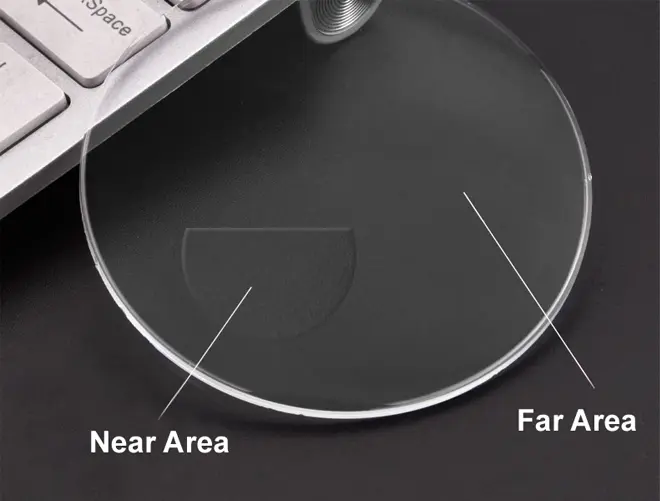 老視（老眼）向け 1.49 CR39 フラットトップ 未コート 処方二焦点レンズの仕様