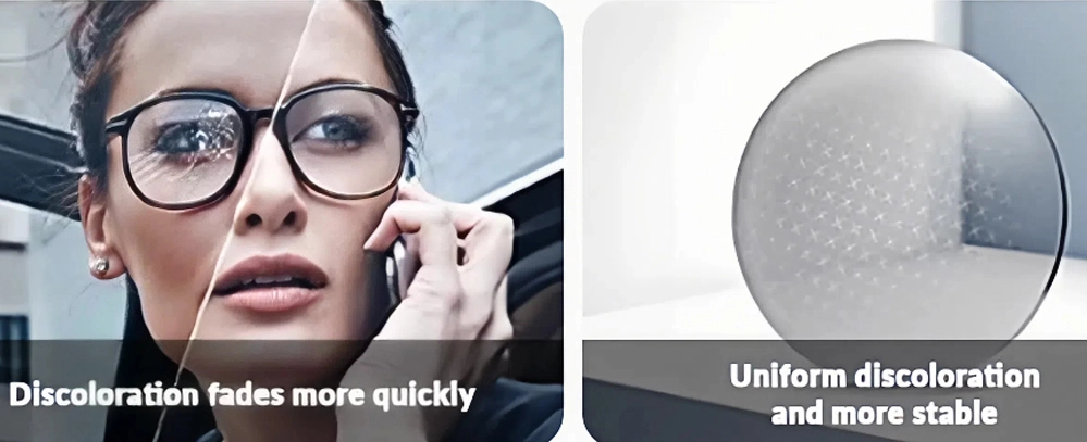 1.59 PC Spin Photochromic Lensesによる視覚鮮明度の向上
