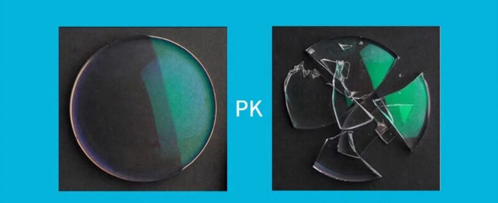 1.59 PC Spin Photochromicレンズの様々な条件下での耐久性